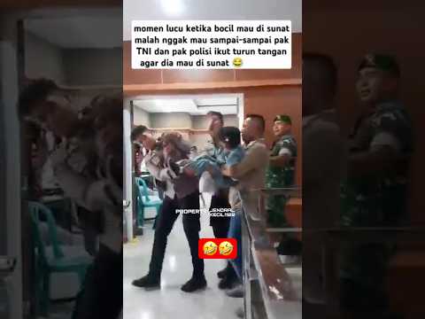 Momen lucu bocil membrontak mau disunat