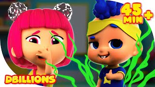 1 Potty, 2 Bibs, 3 Nappies & 4 Dummies with Baby DB | Mega Compilation | D Billions Kids Songs
