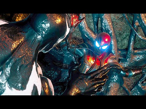 Venom Vs Spider-Man With Iron Spider Suit Fight Scene - Marvel's Spider-Man 2 PS5