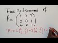 Determinants of 2x2 and 3x3 Matrices