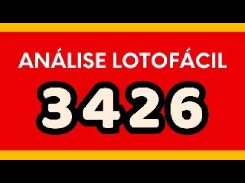 Analise para LOTOFÁCIL 3426🧮🎯