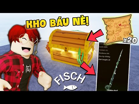 Thực Tế Đi SĂN KHO BÁU Để Tìm CẦN CÂU MỚI Trong Fisch! - Roblox