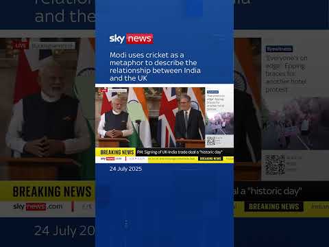 Modi uses cricket as a metaphor to describe the relationship between India and the UK