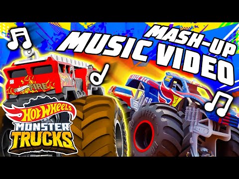 "Stronger Together" | Official Hot Wheels Monster Trucks Mash-up Music Video! 🎵