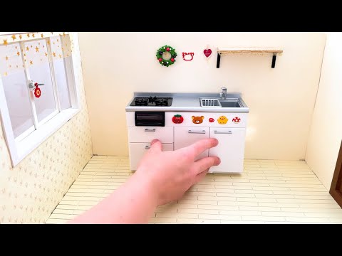 Miniature kitchen set installation ✨ASMR ✨Re-ment collection✨