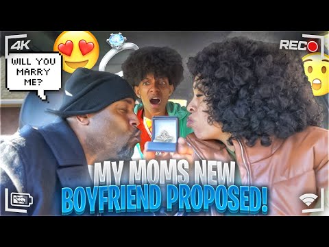 MY MOM’S NEW BOYFRIEND PROPOSED!!😱💍**THEY KISSED**