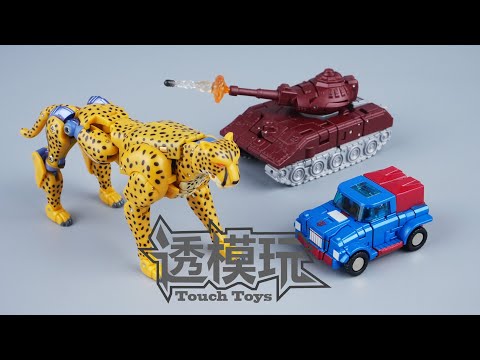 【SwiftTransform】MINI SQUAD! CHEETOR&WARPATH&GEARS NA RT G1 BEAST WARS TRANSFORMERS RT03黄豹 战戟 变速箱 透模玩