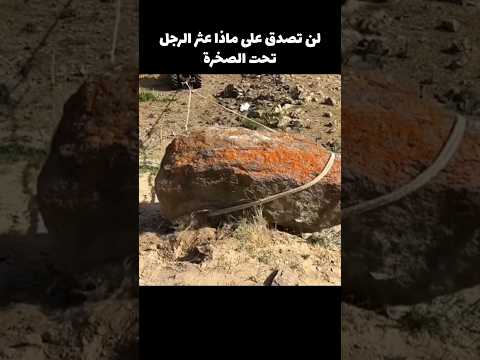 عثر على كنز تحت صخرة!!