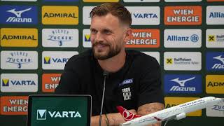 Pressekonferenz mit SK Sturm Graz-Trainer Fabio Ingolistch nach der Niederlage beim SK Rapid