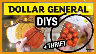 Gorgeous FALL DIY Decor Using Dollar General & Thrift Finds 🍂 Budget-Friendly & Easy