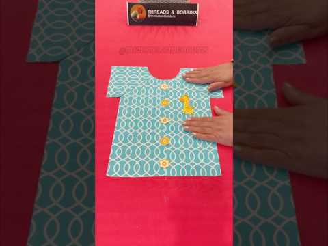 This design is simple, elegant, and easy for kids to stitch.بہت آسانی سے بچوں کا یہ ڈریس بناسکتے ہیں