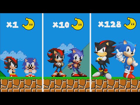 Mario Bros. but every Moon makes Sonic vs Shadow MORE Realistic 😱(Sonic 3 Movie)