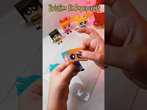 💙 Hice a #bristina  en #papercraft #brisa #thepowerpuffgirls #manualidades  #fanart  #animeart #cute
