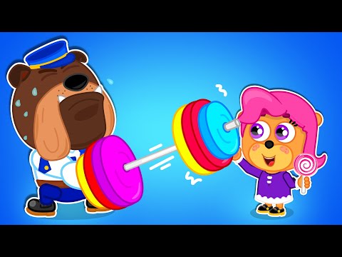 Lion Family | I am strong Mighty Sister | Cartoon for Kids