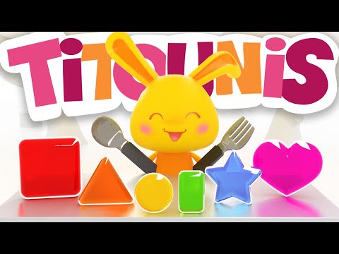 Jelly Food Titounis | Apprendre les FORMES et les COULEURS | Bébé Enfants