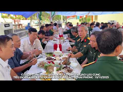 CỰU CB CÔNG BINH QUÂN KHU 3 THĂM VÀ GIAO LƯU CÙNG TIỂU ĐOÀN KHO KB 92 BỘ THAM MƯU QK3