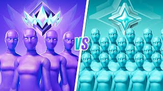 4 UNREAL VS 40 PLATINES sur FORTNITE ! 🤯 (Ft des Youtubeurs)