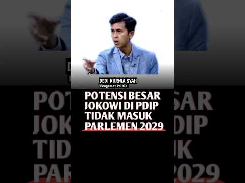 Pengamat P: Jokowi di PDIP Potensi besar 2029 TDK masuk Parlemen #Partaipolitik #politikubdatenews #