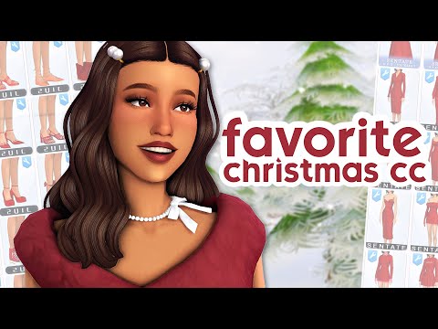 THE BEST CHRISTMAS CC | Sims 4 Create A Sim + CC list ❤️✨