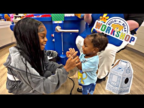 I Took Tru To Build His First Build a Bear * HE LOVED IT *