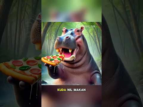 Ada kudanil lagi makan pizza 😸 #kucing #kucinglucu #shorts #short #videolucu #lucu #makan #jajan