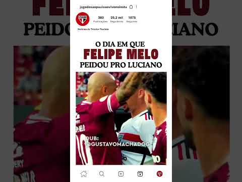 O DIA EM QUE FELIPE MELO PEIDOU PRO LUCIANO