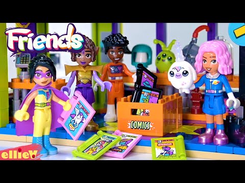 Costumes and cosplay time! LEGO Friends Comic Book & Game Store build & review