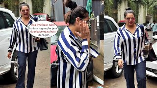 Bipasha Basu's shock!ng Angry Reaction at Paps clicking her Pic as she spotted outside her Gym!