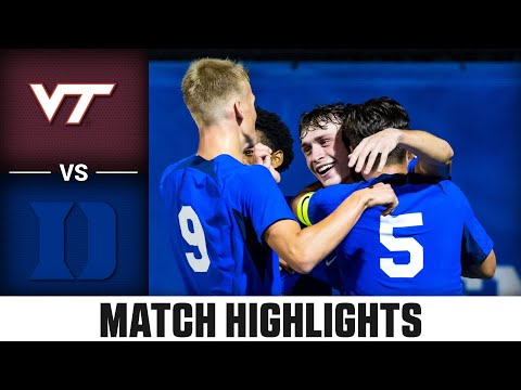 Virginia Tech vs. Duke ACC Men’s Soccer Highlights (2023)