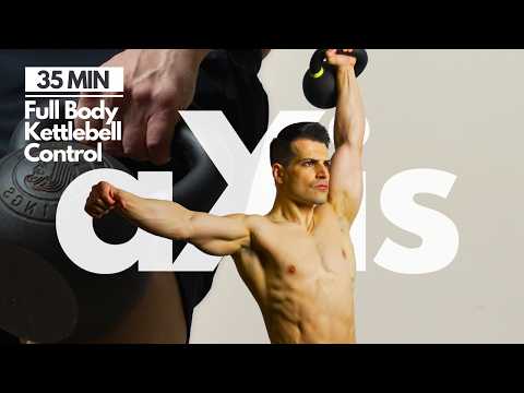 35 Minute Kettlebell Workout | Strength, Core & Controlled Combos | No Repeat Follow Along