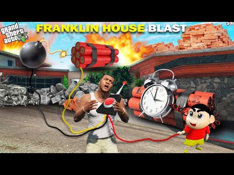 Shinchan and Franklin Bomb Blast Their Own House In Gta 5