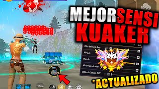 ¡NUEVA SENSIBILIDAD modo KUAKER *ACTUALIZADA!💀🔥 (DARAS TODO ROJO) 2025 👹✅ #freefire