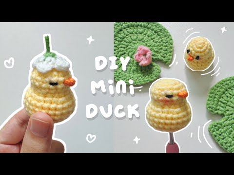 ♡ Crochet Low-Sew Mini Duck/Chick Tutorial | Absolute Beginner Friendly ₊˚⊹ 𐙚 ♡