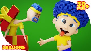Caja de regalo sorpresa navideña | MEGA Compilación | D Billions Canciones Infantiles