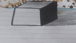 como dibujar un cubo 3D 😱✍️