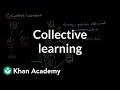 Collective Learning and Communication in Humans and Chimpanzees