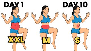 EASY STANDING ONLY WORKOUT FOR BELLY FAT - 5 MIN FLAT STOMACH