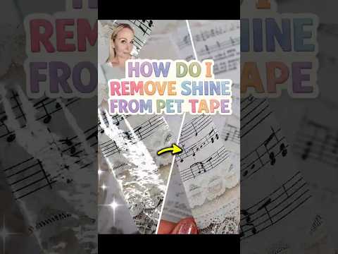 How to Make Glossy Tape Matte with Gesso 🖌 Clever CRAFT technique #shorts