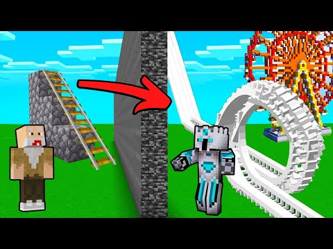 Aku Prank Bapak Gile Pake llCheat COPY PASTE 1x klik di Roller Coaster Build Battle Minecraft!!!