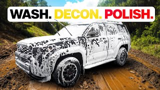 Full Wash & Paint Correction on the 2025 Toyota 4Runner Hybrid Off Road (PART 1)