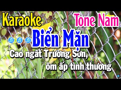 Karaoke Biển Mặn | Nhạc Sống Tone Nam | Huỳnh Anh