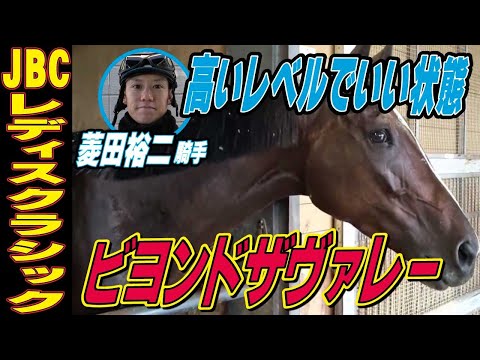 【JBCレディスクラシック2025】ビヨンドザヴァレー・菱田裕二騎手インタビュー「高いレベルでいい状態」「操縦性も高く楽しみ」《東スポ競馬》