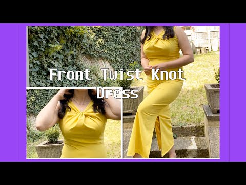 How to Cut & Sew Front Twist Knot Dress -Kurti-kameez