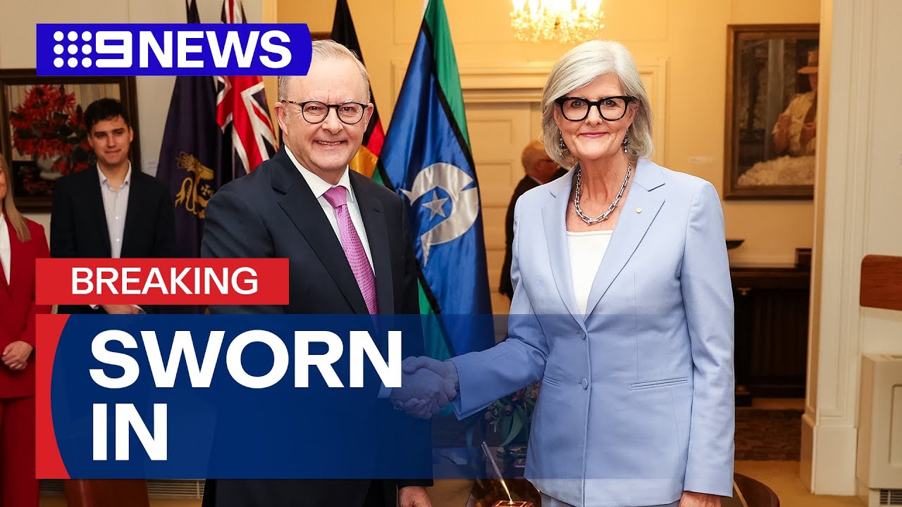 Anthony Albanese officially sworn in as Prime Minister | 9 News Australia