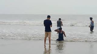 @HarshaHoneyOfficial Andhra Pradesh Suryalanka Beach 🏖️ Looking Beautiful View's #beachvibes #trend