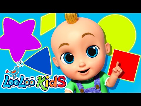 Shapes Song by LooLoo Kids | Sing Along and Learn About Shapes in This Fun Videos for Kids 🎤📚