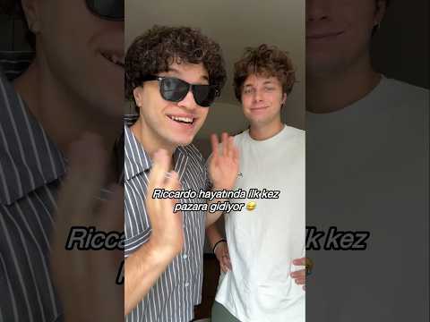 Riccardo ilk defa pazara gidiyor