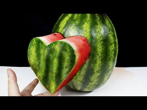 How to cut Watermelon Heart