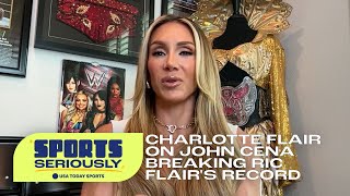 Charlotte Flair weighs in on John Cena breaking Ric Flair's title record