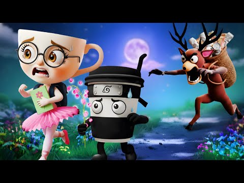 BALLERINA x CAPPUCCINO Escape From THE DEER Monster?! Italian Brainrot Animation